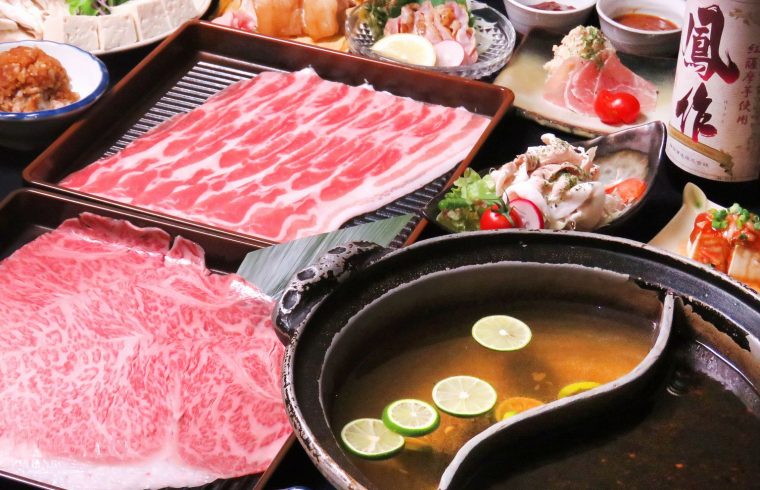 黒豚や黒毛和牛はもちろん、薩摩の食の豊かさに包まれる店~薩摩郷土料理 黒豚しゃぶ鍋　八幡～雅～